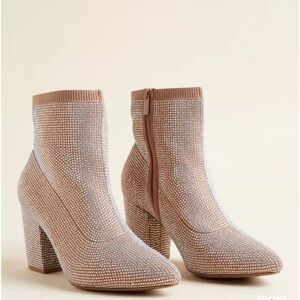Torrid Stretch Knit Embellished Bootie (WW)